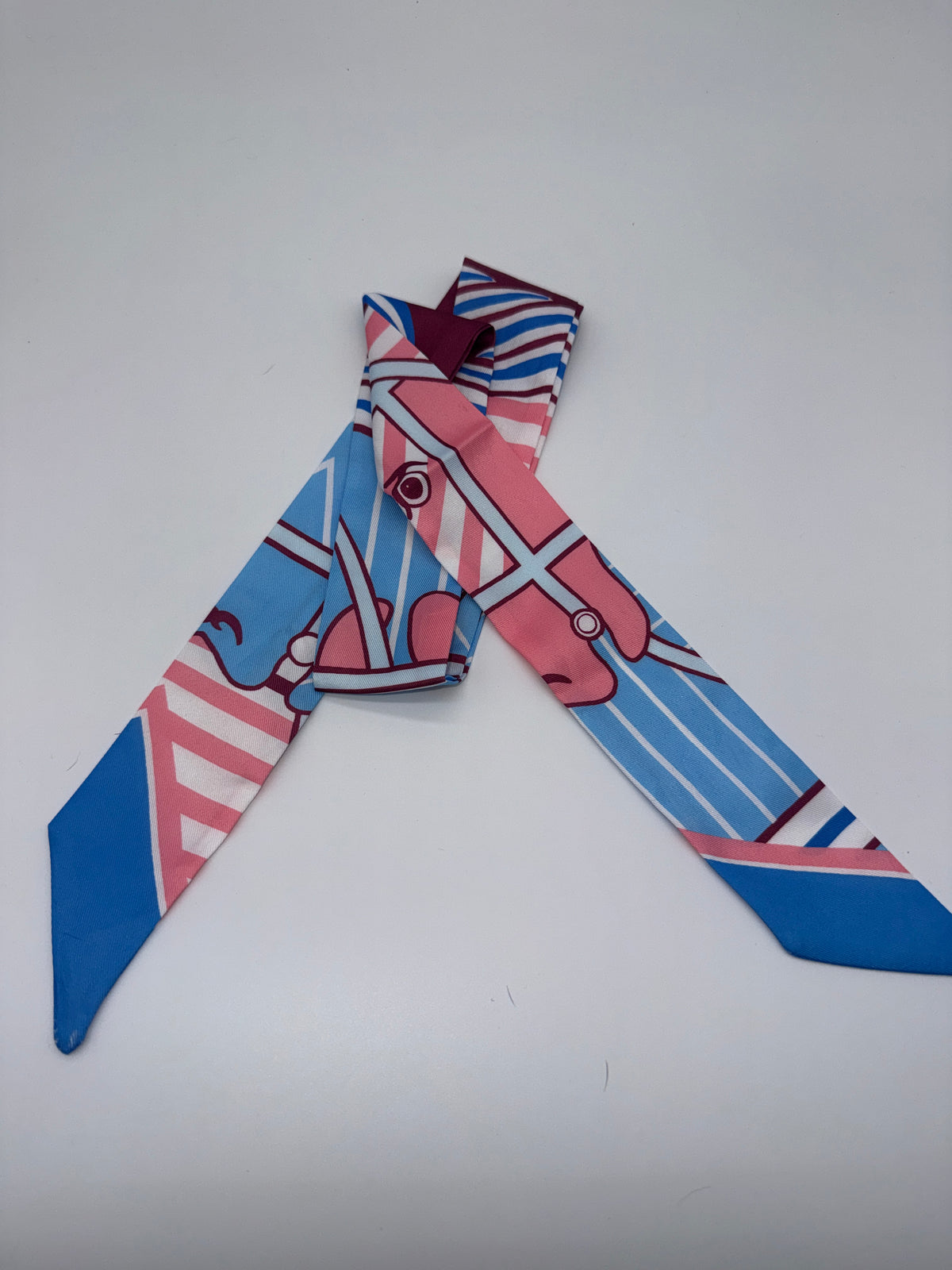 Hermes scarf blue
